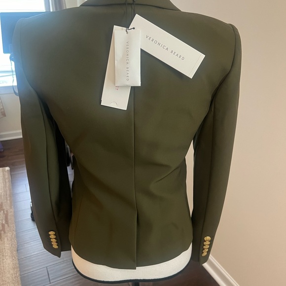 Veronica Beard Roya Dickey Jacket Blazer in Isle Army Green NWT size 2 - Picture 4 of 5